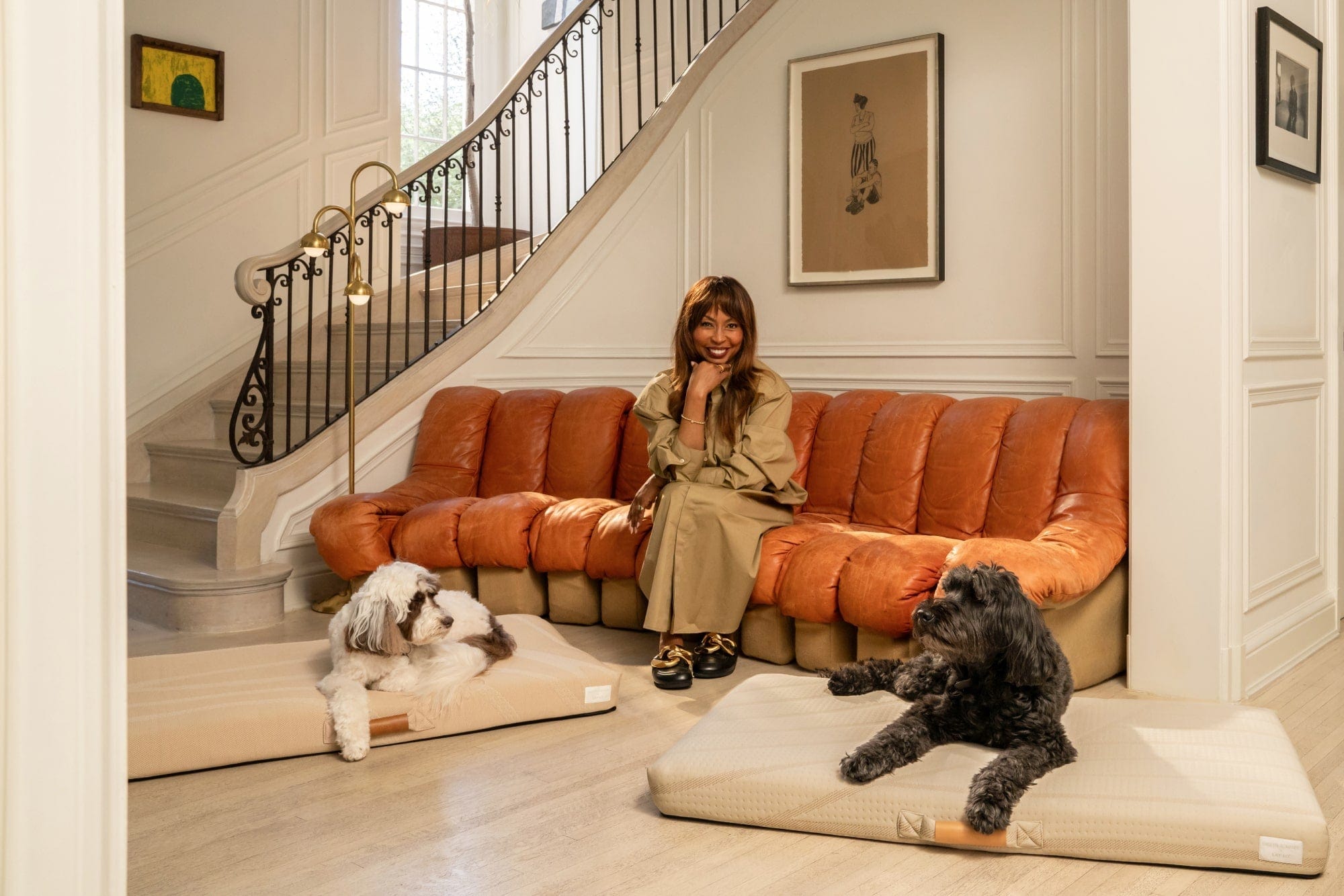 Brigette Romanek | Taupe Dog Bed or Bed Cover