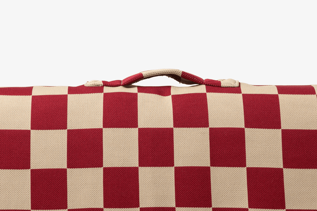 Red Checker | Dog Bed with Cover