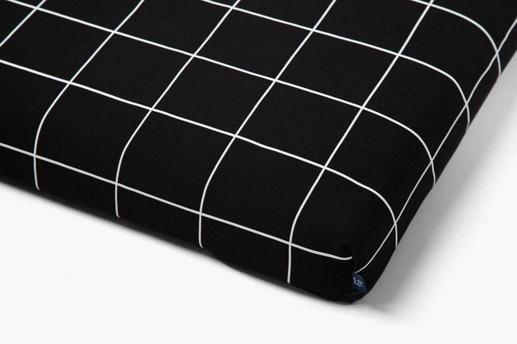 Black Grid | Luxury Dog Bed or Bed Cover