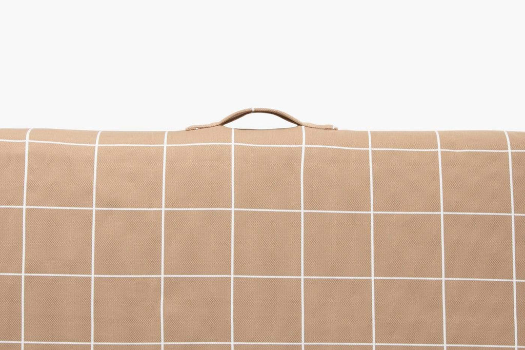 Tan Grid | Dog Bed or Bed Cover