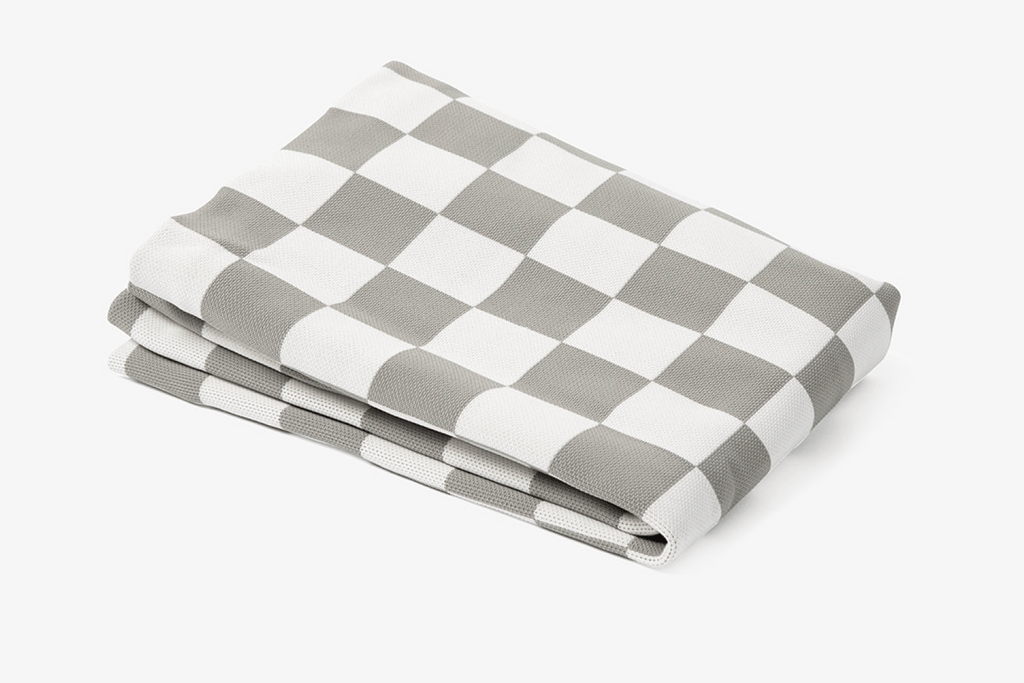 Gray Checker | Dog Bed or Bed Cover