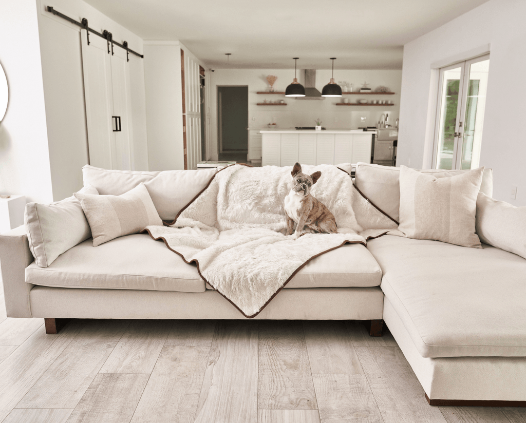 PupProtector™ Summer Short Fur Waterproof Throw Blanket - Polar White