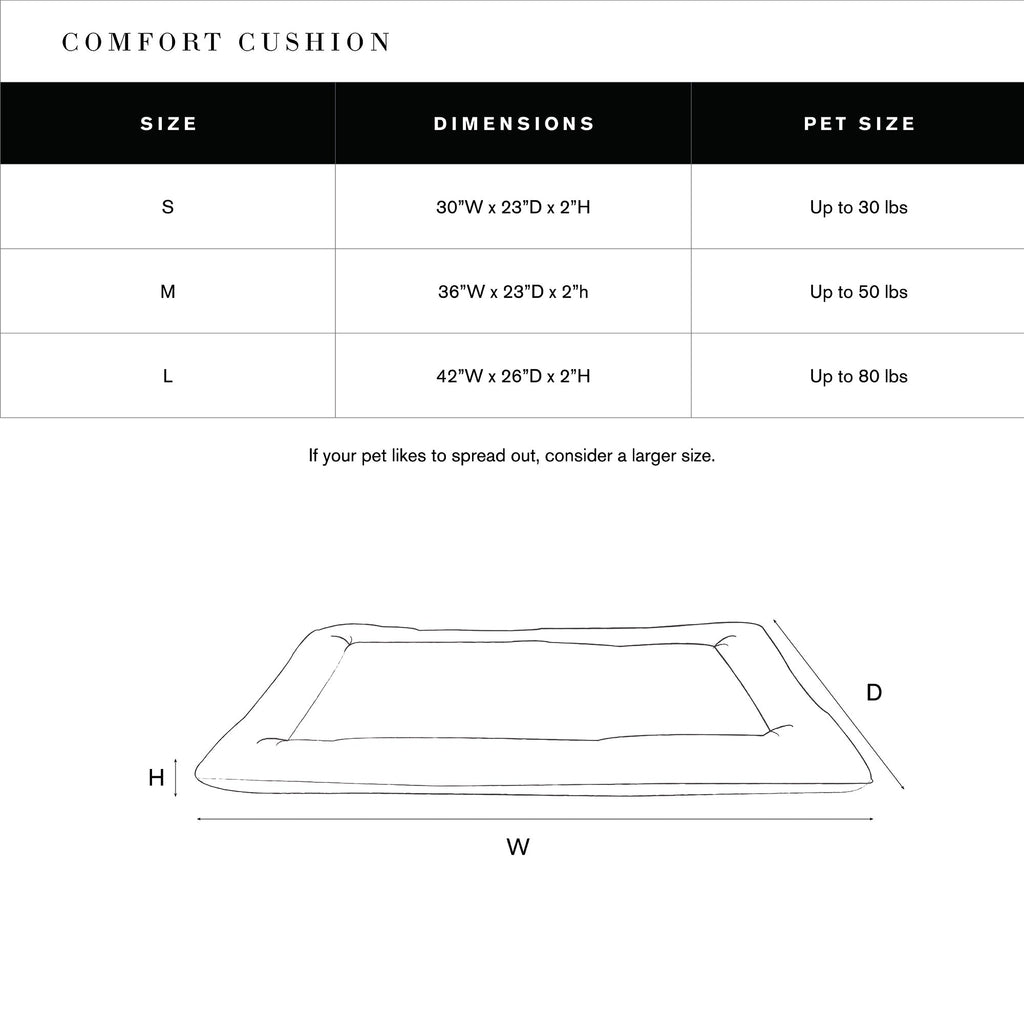 Shinola Brand Stripe Comfort Cushion Berber Dog Bed Rust
