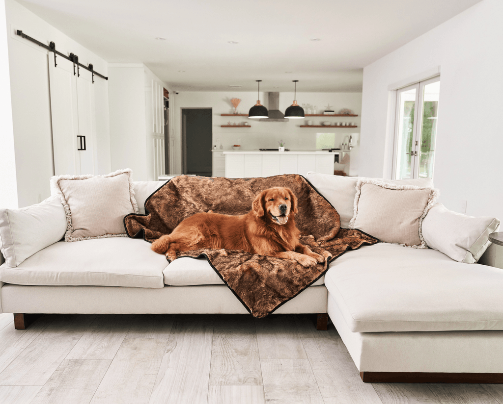 PupProtector™ Summer Short Fur Waterproof Throw Blanket - Sable Tan